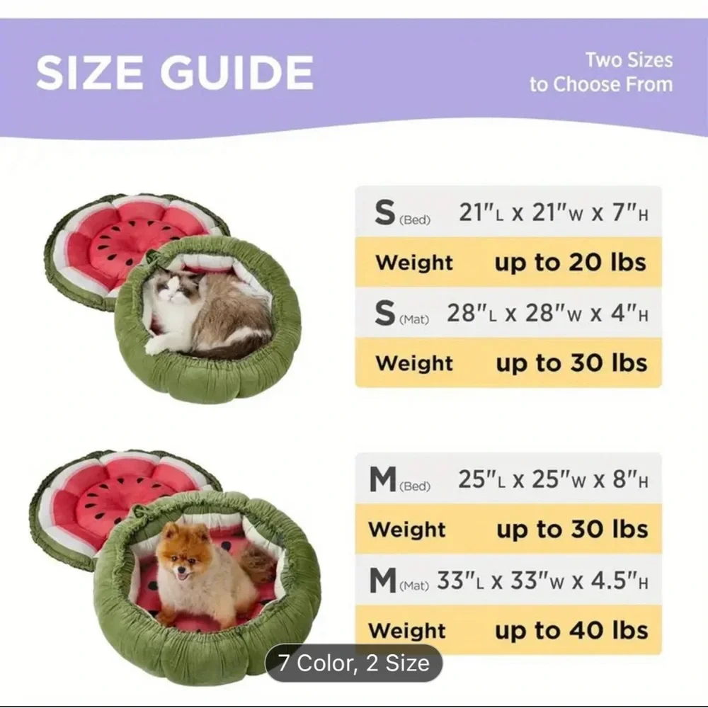 Lilac Donut dual purpose Dog Bed - Medium